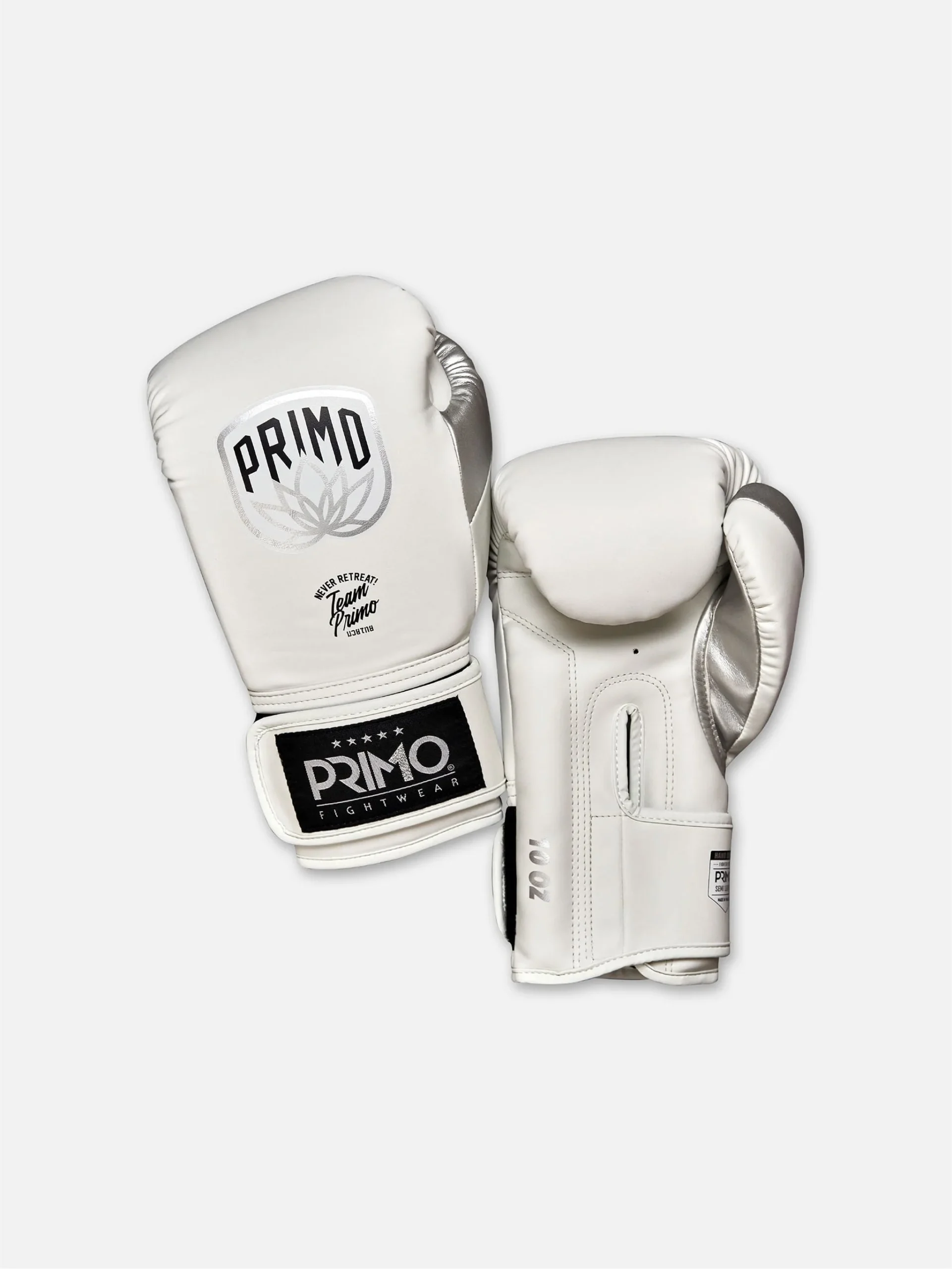 primo-fight-wear-official-emblem-2-0-semi-leather-boxing-gloves-white-67222410854628 Guante de boxeo de cuero semifino Emblem 2.0 - White - Imagen 1
