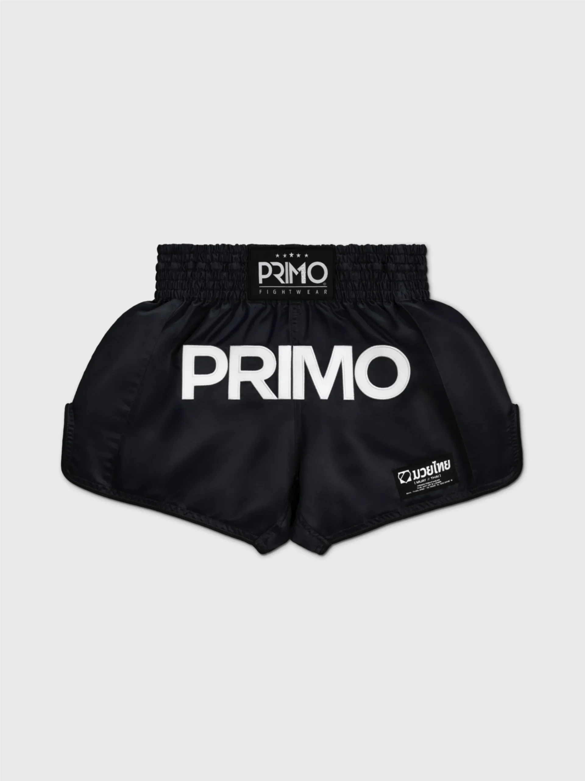 primo-fight-wear-official-muay-thai-shorts-classic-2-0-black-1177437978 Shorts Muay Thai - Mamba Series - Black - Imagen 1